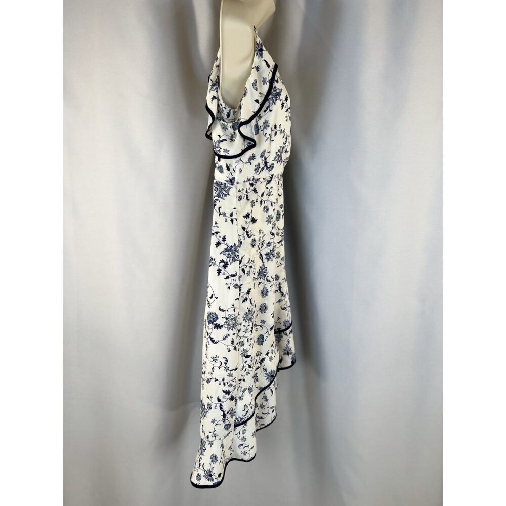 Greylin White Emma Ruffled Wrap Dress - Picture 12 of 15